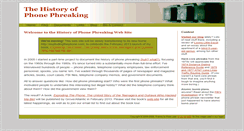 Desktop Screenshot of historyofphonephreaking.org