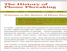 Tablet Screenshot of historyofphonephreaking.org